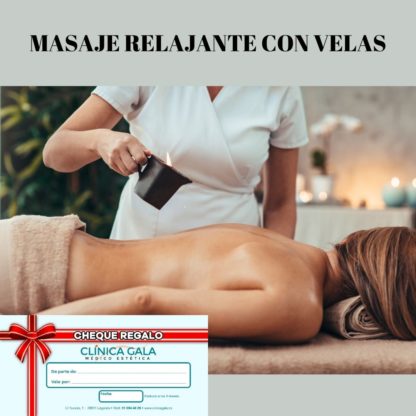 masaje relajante velas