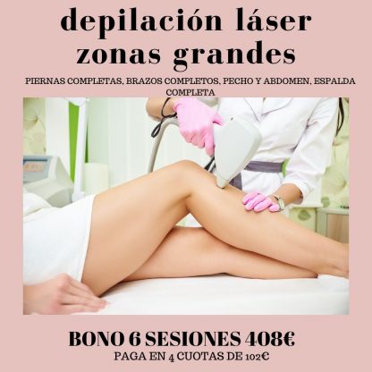 depilación láser zonas grandes