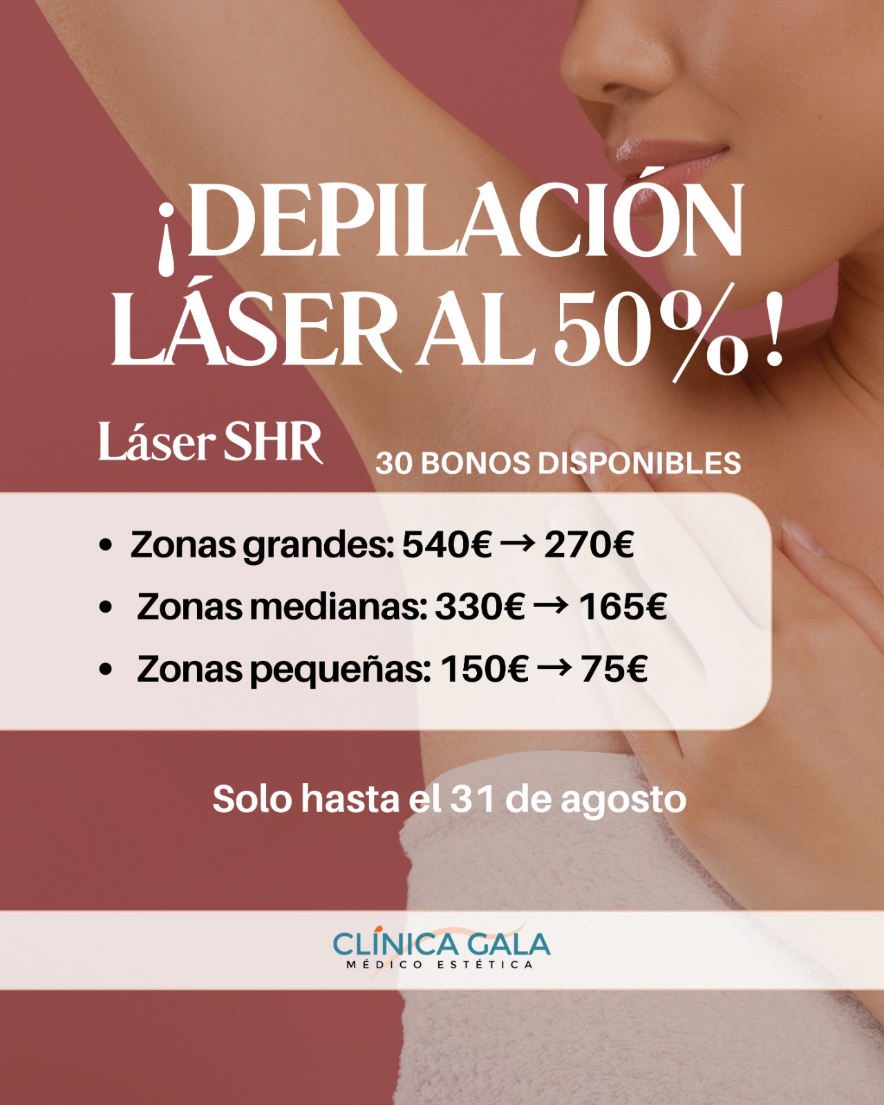laser 50% dto agosto